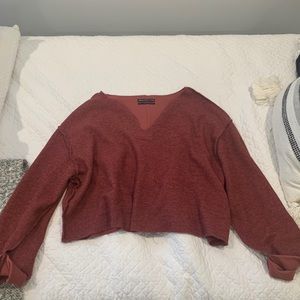 UO Jax Inside Out Notch Neck Sweater Size Smal